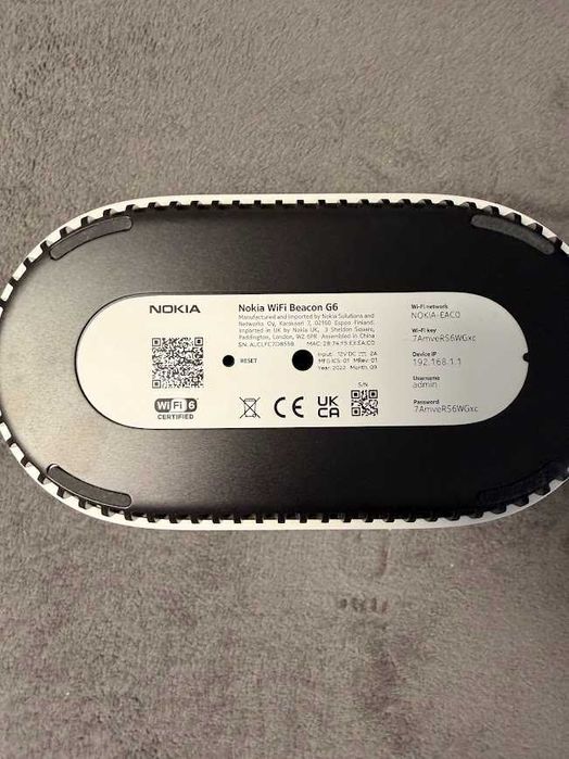 Router Mesh Nokia WiFi Beacon G6 - Wi-Fi 6 AX6000 - Port 2.5Gbps (Ultra-Rapid)