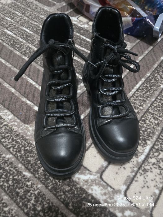 Дамски боти от естествена кожа