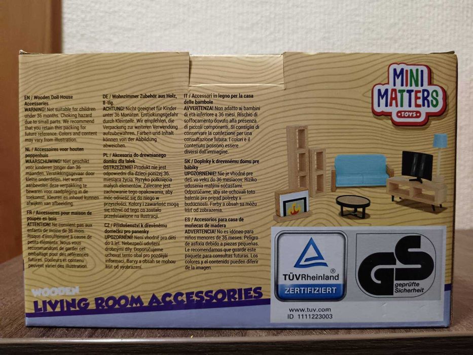 Мебели за кукли MINI MATTERS хол,градинско,Домино,Превозни средства.