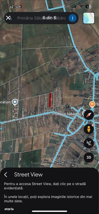 Teren intravilan de vânzare Sabareni Giurgiu 5000mp