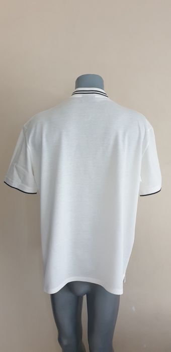 Еmporio Armani Zip Pique Cotton Slim Fit 3XL НОВО ОРИГИНАЛ Мъж Тениска