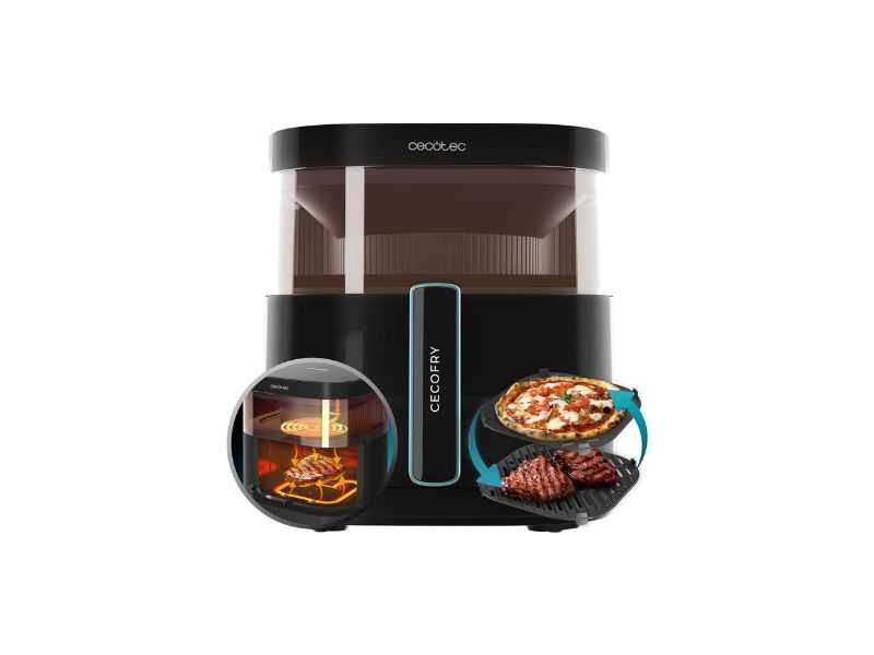 Еър Фрайър с ГРИЛ Cecotec Cecofry DuoHeat 6000, 6L, Черен
