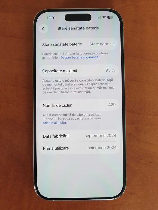 iPhone 16 PRO-256 Gb,impecabil,ideal pentru fete !