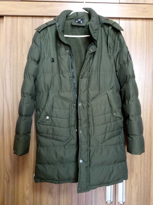 Теплая длинная мужская куртка большой размер XL.Цена 150 тыс
