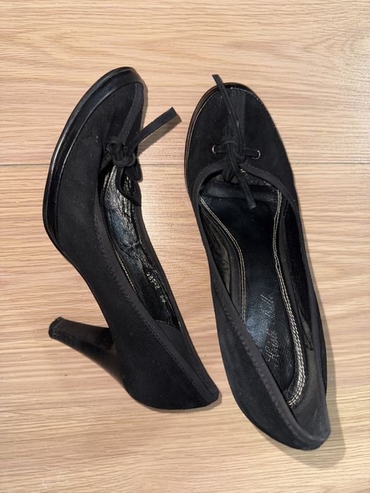 Разные туфли б/у:чёрные, красные, каблук