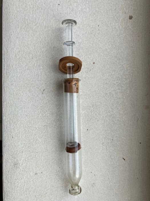 Vând seringa din sticla veche de urechi