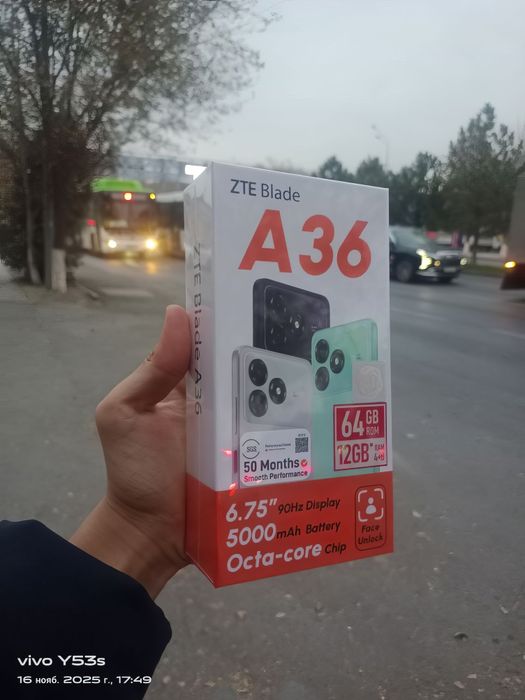 Запакованнный Новый ZTE BLADE A36 Есть обмен
