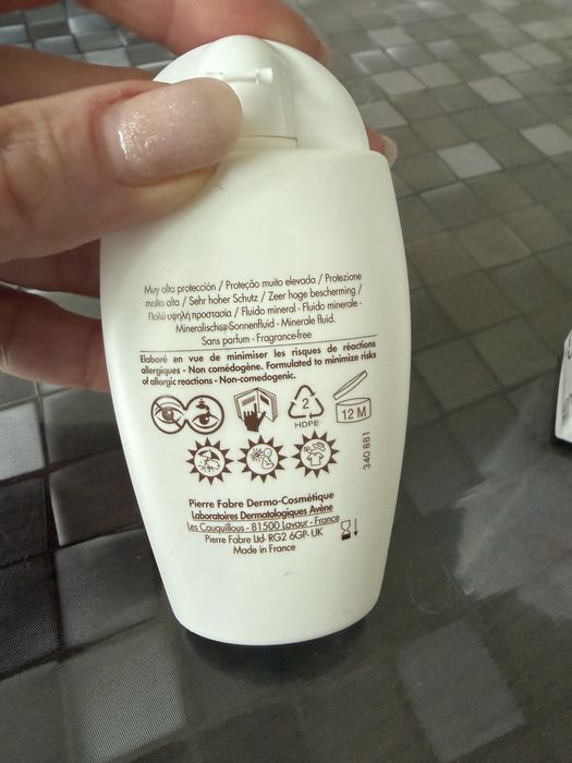 Avene Слънцезащитен минерален флуид за нетолерантна кожа SPF50+х40 мл