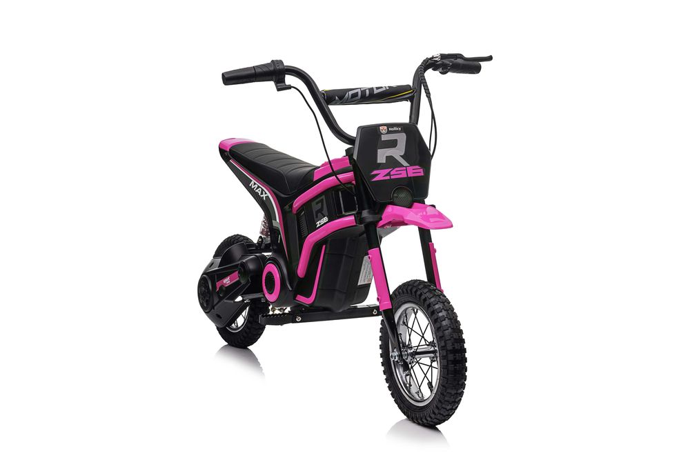 Motocicleta electrica Kinderauto Enduro 350W 24V, roti gonflabile Pink
