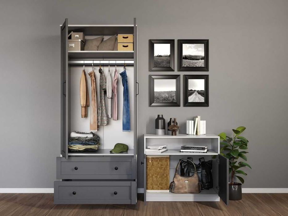 Set Mobila Dormitor Grafit C14 - Transport Gratuit in 4-10 zile