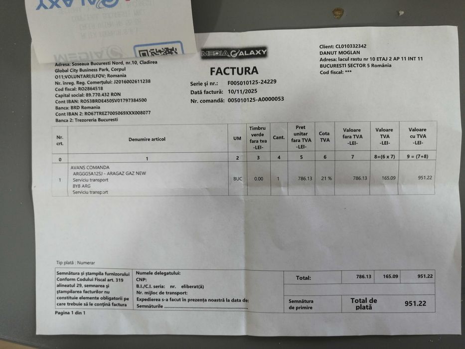 aragaz Gorenje GG5A12SJ 800 lei NOU in garantie