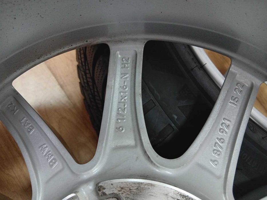 Jante 16 BMW G20 21 28 originale cu senzori anvelope iarnă MS 8-9 mm impecabile