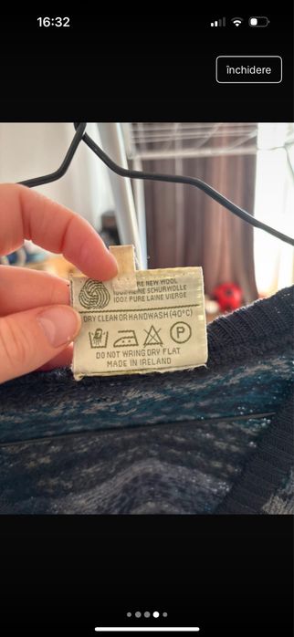 Vesta de lana naturala