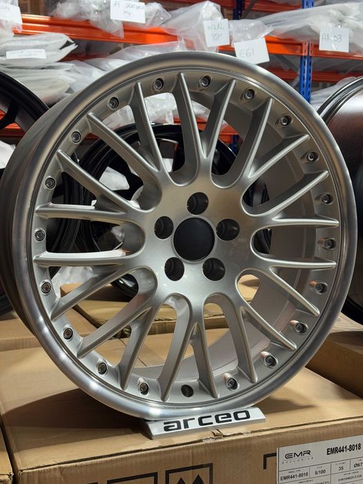 Jante Aliaj EMR Wheels E441 - 5x100 18 Silver Lip BORA GOLF 4 POLO