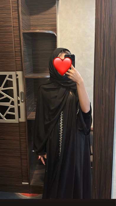 Абайка черное длинное