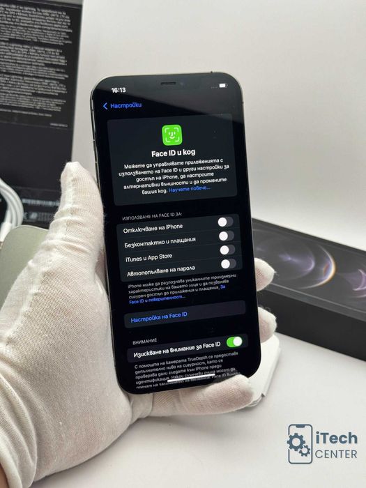 iPhone 12 Pro MAX, Black, 256GB, 100% батерия, КАТО НОВ, 1г. ГАРАНЦИЯ!