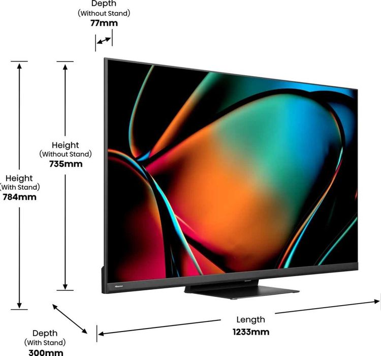 ULED Mini LED Smart TV Hisense U8KQ Dolby Atmos 144HZ 55 inch 139cm diagonala