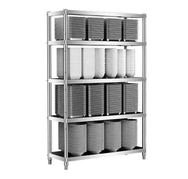 Rastel inox demontabil 4 polite Raft inox cu 4 polite 1200x400x1550 mm