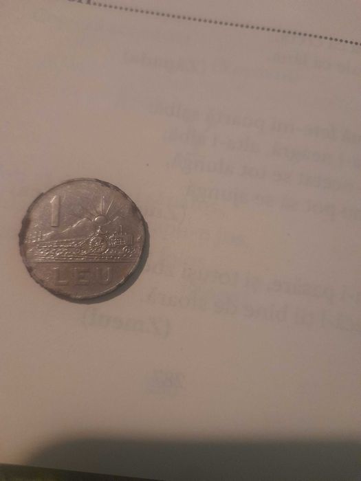 Moneda veche din anul 1966 de 1 Leu