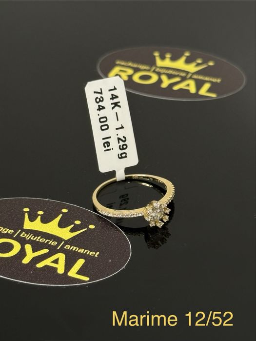 Bijuteria ROYAL : Inel AUR 14K NOU / 1.29 GR