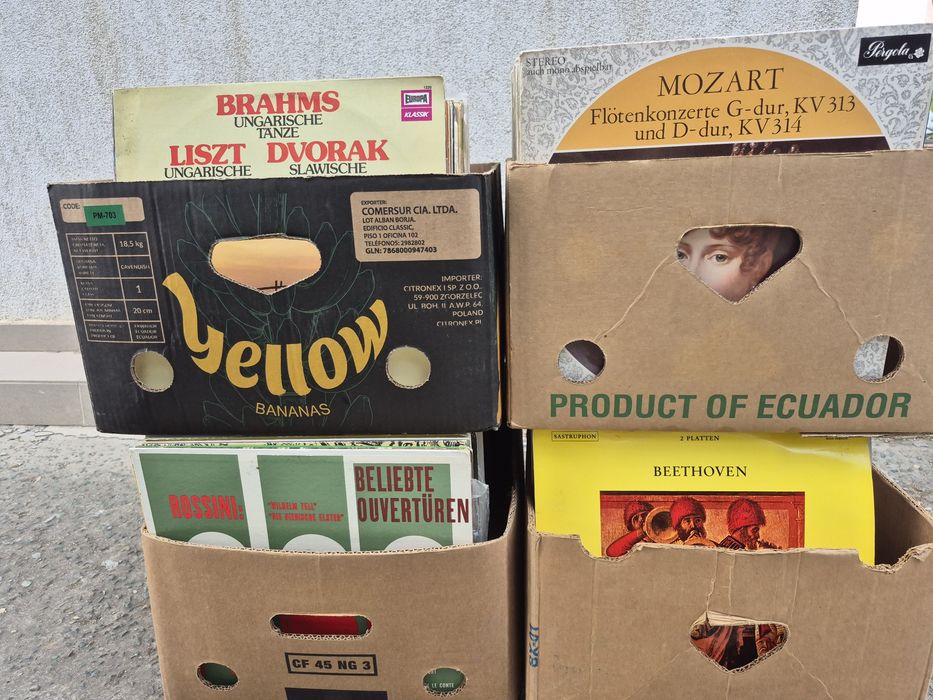 Vând Lot 100 Discuri Vinil colectie muzica clasica mixta