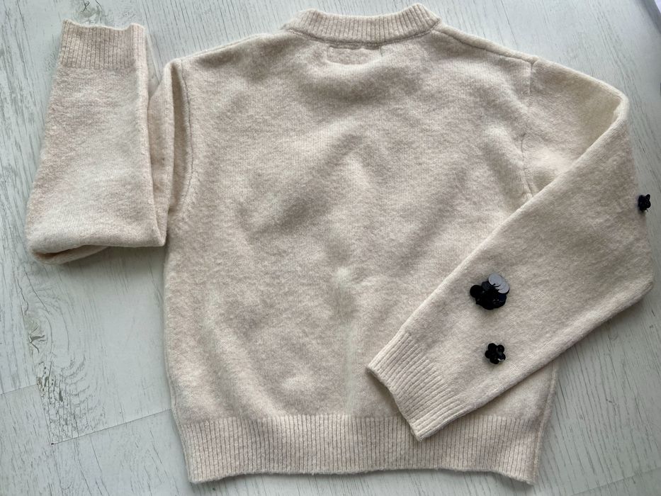 Детски пуловер Zara с пайети с процент вълна, 9-10 г