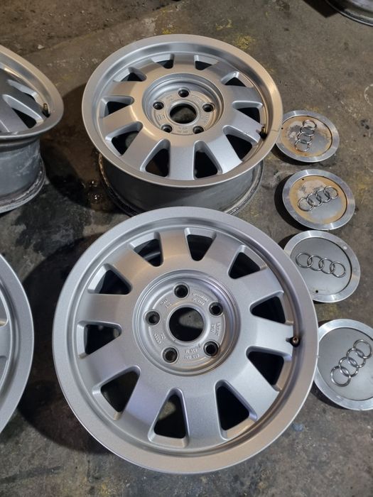 Set 4 x Jante R15 Aliaj 5x112 oem Audi A4 B5 6J ET 45 Jante usoare!