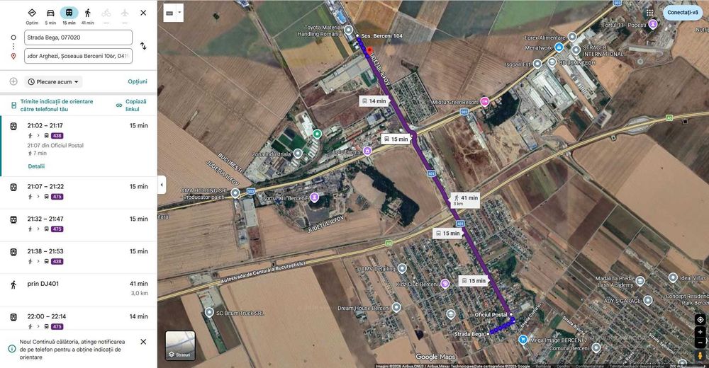 Comuna Berceni, Teren Strada Bega 460 MP