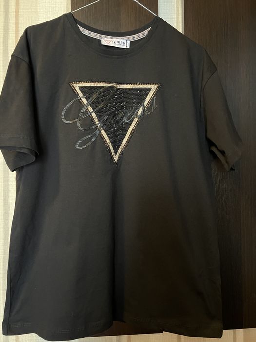 Tricou negru Guess