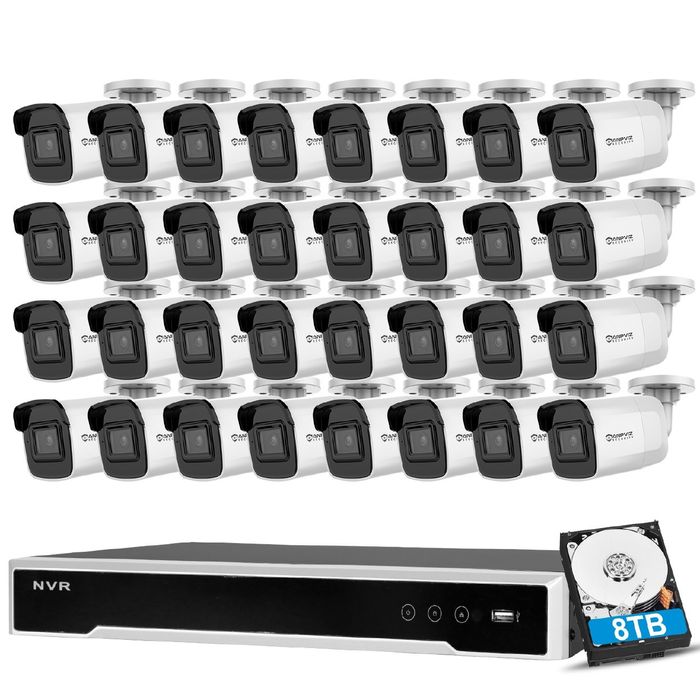 Видеонаблюдение  32 штук камера IP