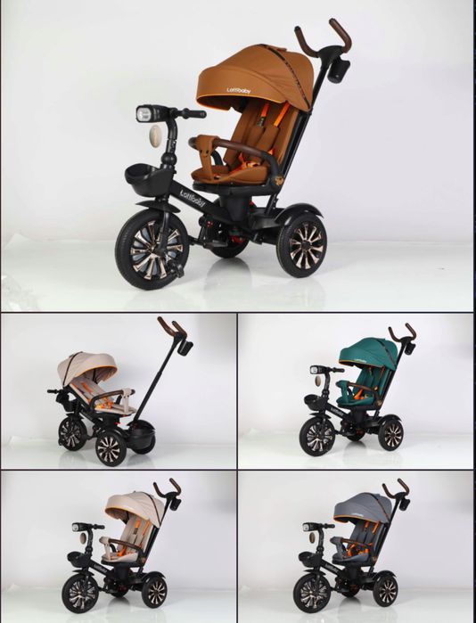 Детский велосипед Lottibaby 6200 Ultra с ручкой родителя от 1-5 лет