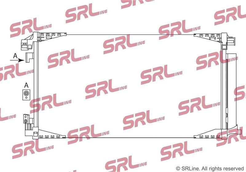 Condensator AC, aer conditionat Toyota C-Hr 2016-2024, 1.2 T, 690x390x12mm, OE 88450F4020, SRLine