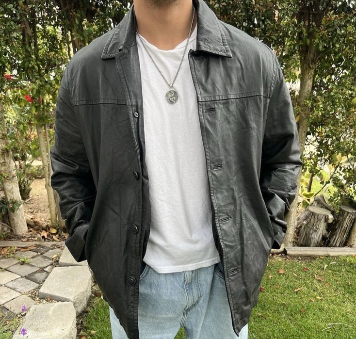 Дизайнерско мъжко черно кожено яке,Marc Kostner,сако,блейзър Л размер