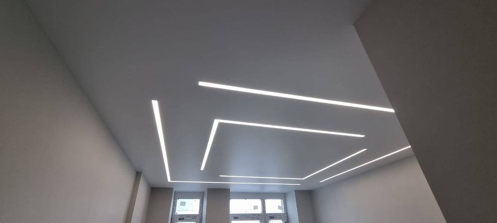 Натяжные потолки . Кермелі төбе. eko tobe