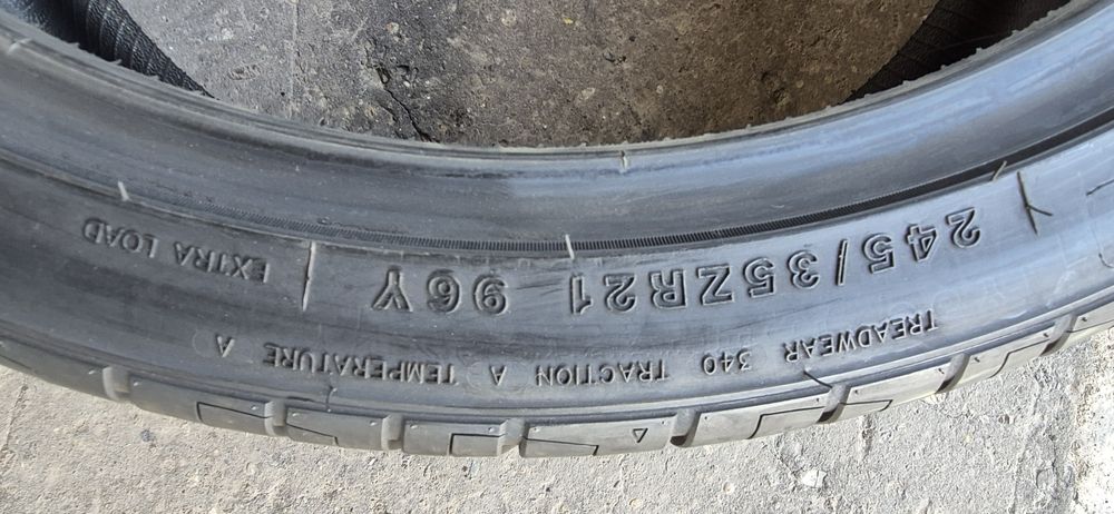 4 anvelope M+S Tracmax 245/35/21,dot 2021.Pretul este pe bucata