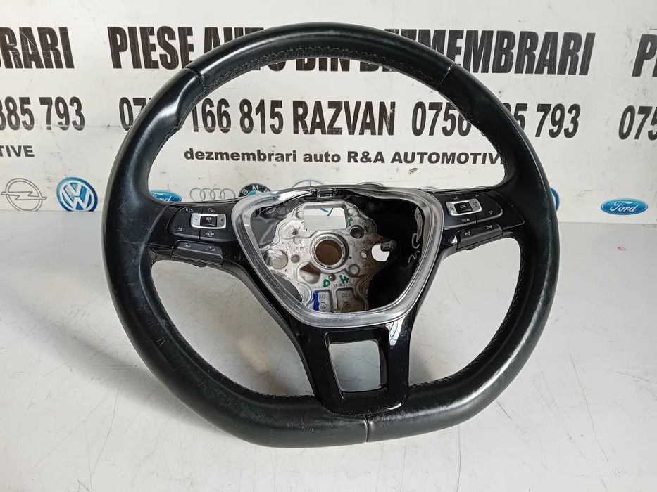 Volan Din Piele Cu Comenzi Si Padele Vw Passat B8 An 2015-2020 Stare Buna