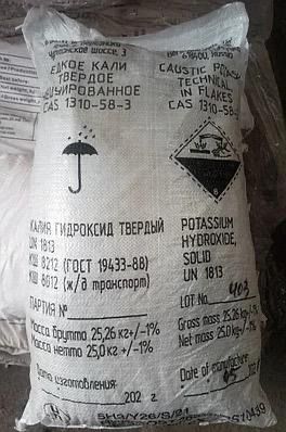 Колодка тип М, едкий калий