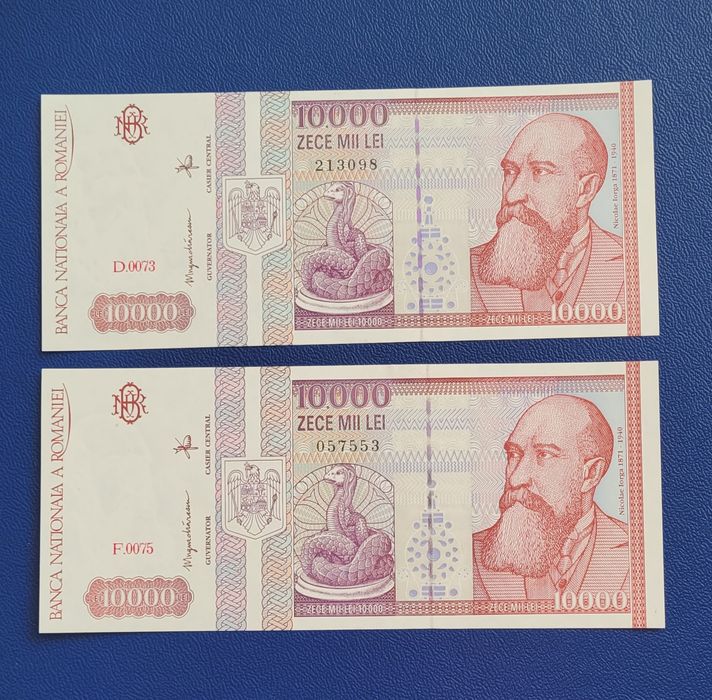 Bancnota 10000 lei 1998 unc bani vechi