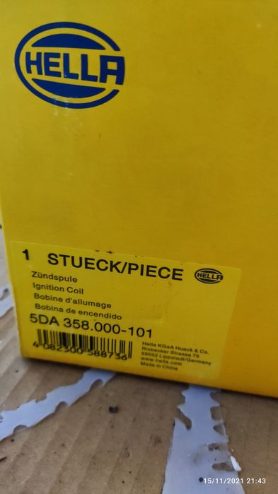 Бобина запалителна "Hella" Волво s70,c70,v70