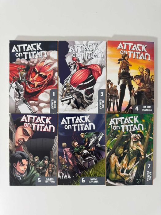 Cărți Colectie Manga - Death Note, Jujutsu Kaisen, Attack on Titan