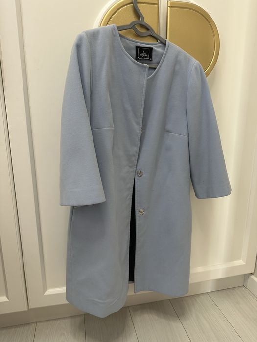 Польто турецкое голубое