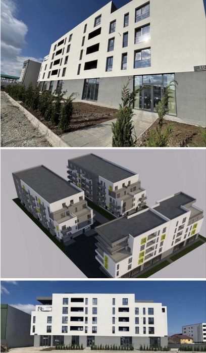 Apartament 2 camere,2 bai finisat la cheie