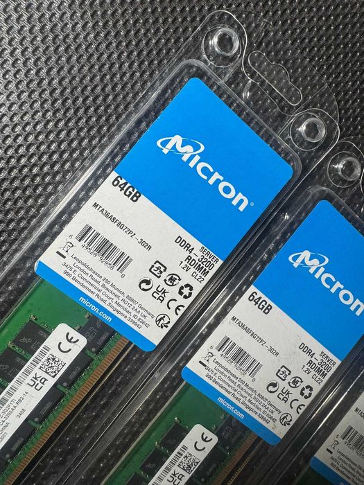 Memorie RAM Server Micron 64GB DDR4 3200MHz ECC RDIMM Server Workstation