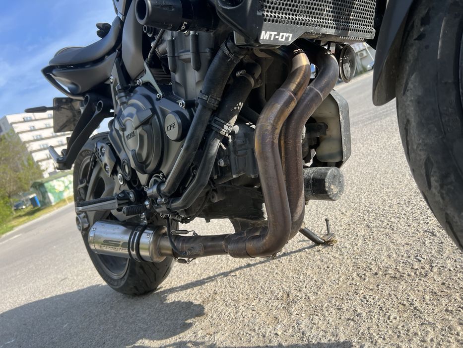 Yamaha MT-07 изпускателна система генерация.