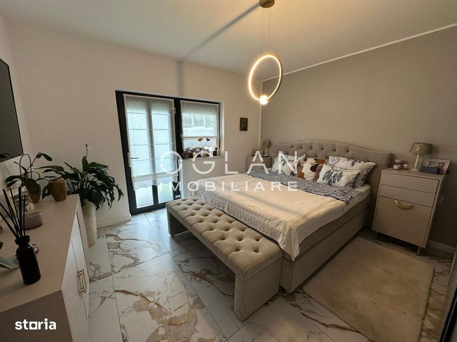 Apartament 3 cam. cu teren 120 MP, la vila