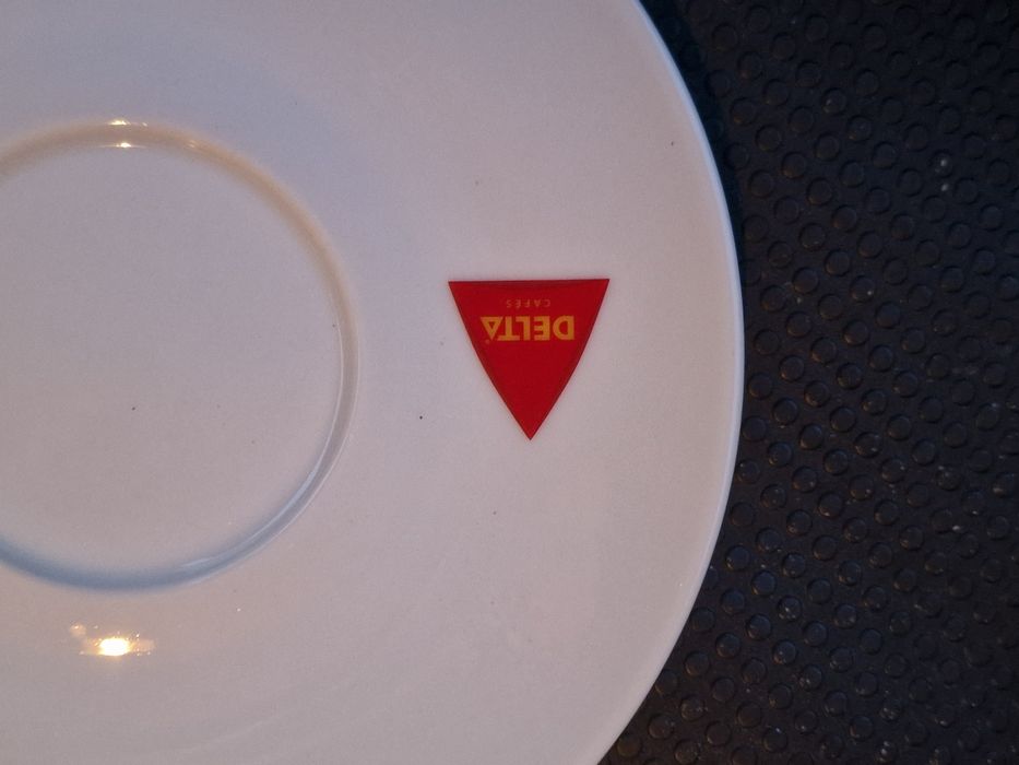 Set 6 cesti + 6 farfurii Delta Portelan Portugalia Capucino Cafea Ceai