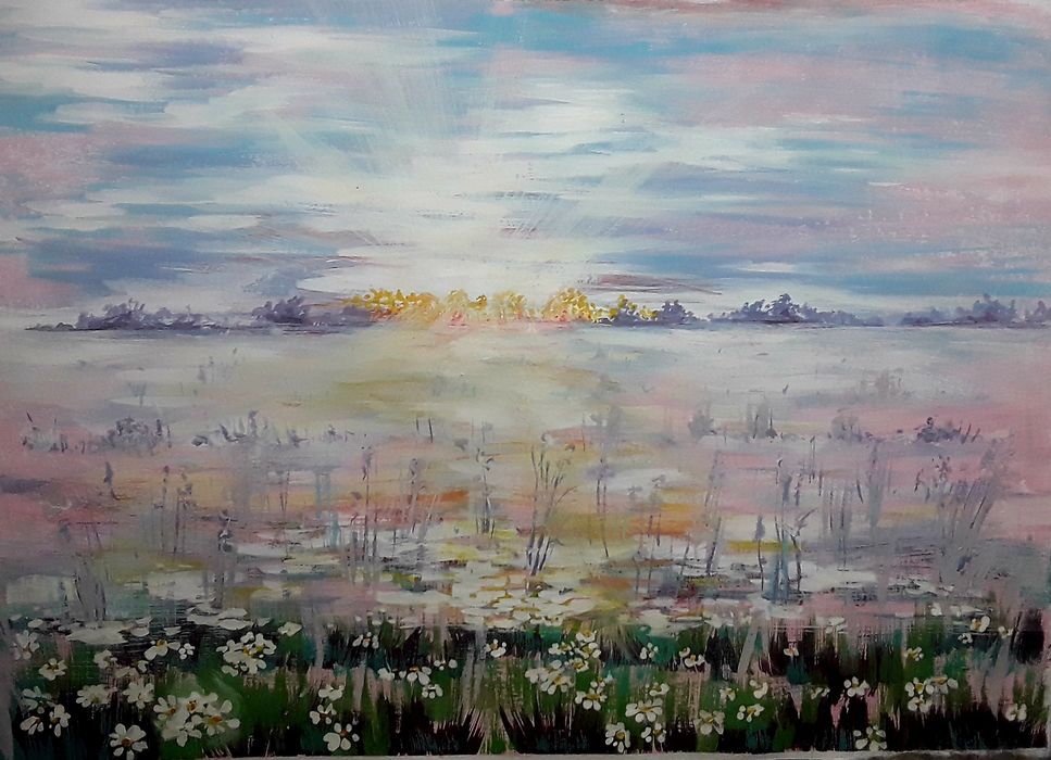 Работы гуашью на ватмане 30×40 см.