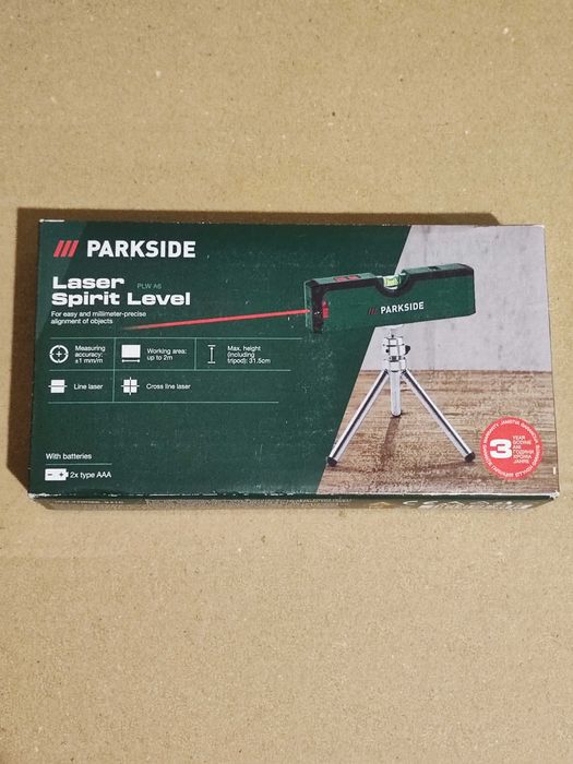 Nivelă laser Parkside PLW A6 cu trepied magneti laser linie si cruce