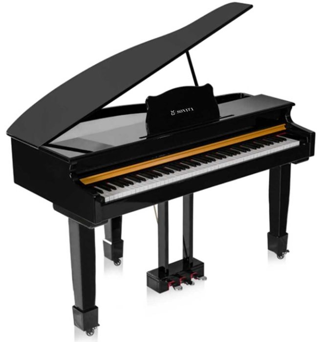 Цифровой Кабинетный рояль SONATA. Белый и черный.