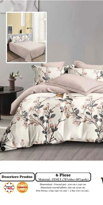 Lenjerii și pătuț cocolino pentru pat